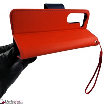 Telone dėklas su skyreliais - raudonas (Samsung S23 Plus)